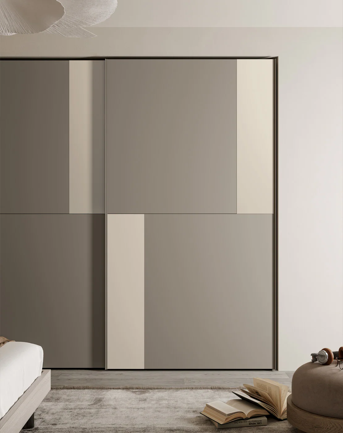 Armoire coulissante Mosa dans une chambre claire