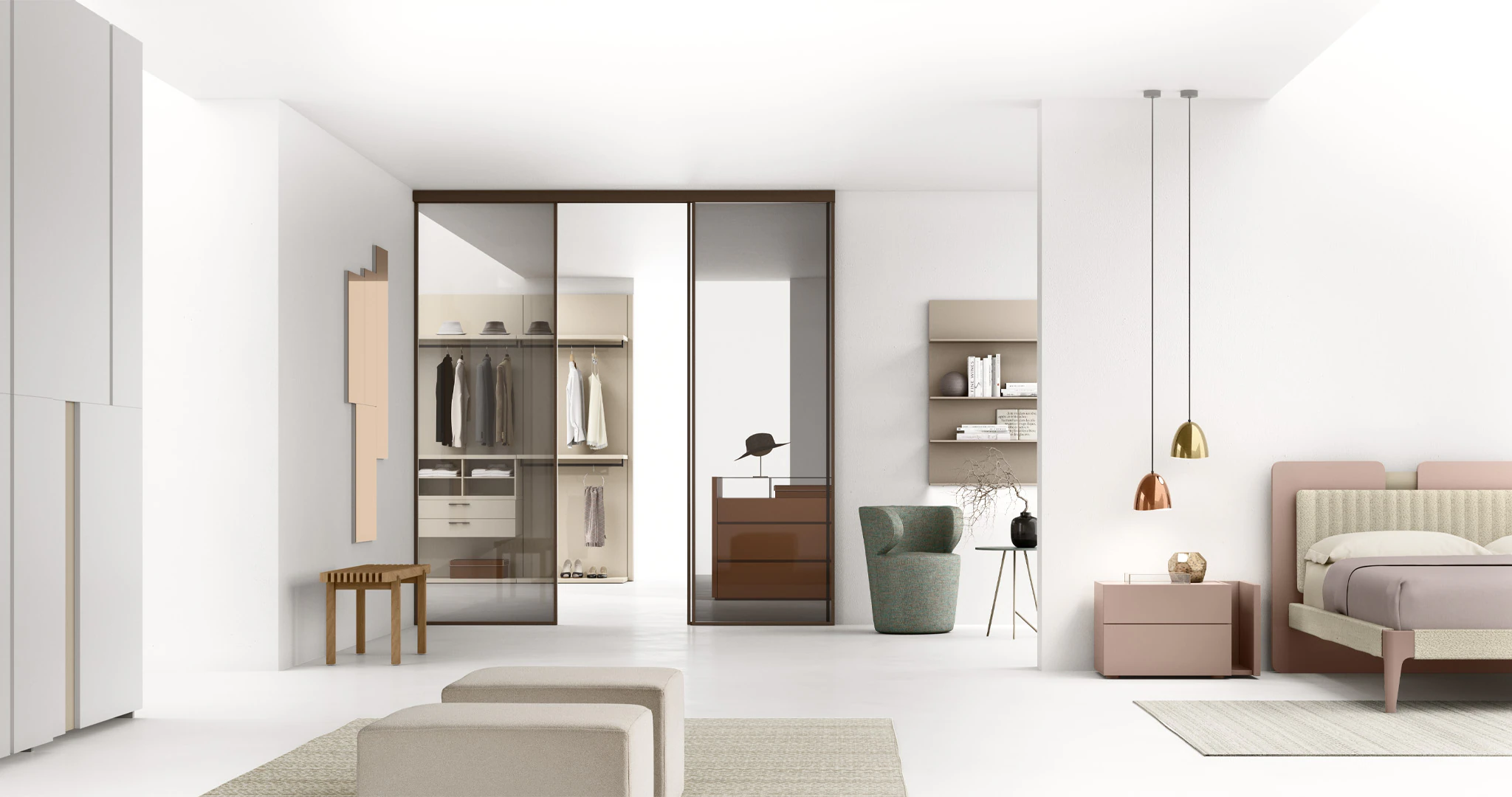 Composition Maronese intégrant dressing, rangements et coin nuit