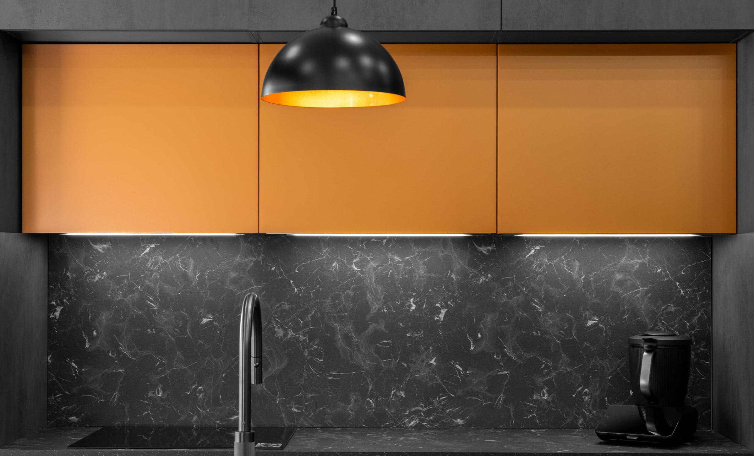 Cuisine terracotta au showroom BP Cuisines, vue 3